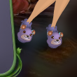 Petunia Purple Bear Slippers