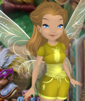 Iridessa Yellow Glowworm Spirit Top with Lemon Yellow Trim