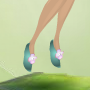 Hydrangea Blue Flower Slippers