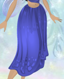 Blue Jay Blue Draping Daffodil Skirt