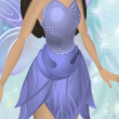 Periwinkle Blue Draping Petal Sash
