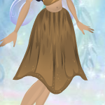 Cinnamon Brown Long Lily Skirt