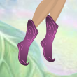 Primrose Pink Twirly Boots