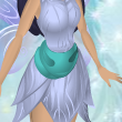 Draping Petal Sash Robin Egg Blue