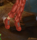 Raspberry Red Bark Sole Dress Shoes with Powder Blue Trim