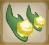 Sprout Green Firefly Glow Toes Slippers.Png