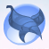 Wax Leaf Sash Cornflower Blue.Png