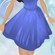 Meadow Grass Sarong Bluebell Blue