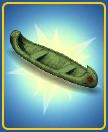 Davey Crockett's Canoe Couch Green
