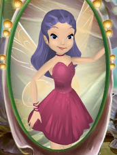 Amethyst Purple Pulled Back - Wavy