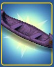 Davey Crockett's Canoe Couch Color Purple