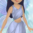 Cloudy Blue Daisy Wrap