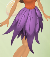 Lilac Purple Feather Frill Skirt
