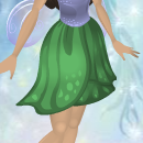 Grassblade Green Sparkle Poppy Skirt