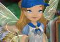 Buried Treasure Brown Camp Pixie Dust Kerchief with Silvermist Blue Trim (Fairy)