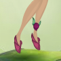 Rose Bud Anklet Plumblossom Pink
