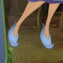 Raindrop Blue Bubble Slippers