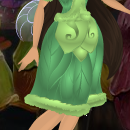 Clover Green Dandelion Trim Skirt