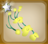 Bumble Bee Yellow Fanned Flower Clip.Png