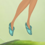 Hydrangea Blue Petal Slippers
