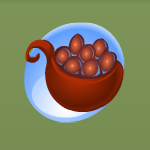 Persimmon Orange Seed Ladle