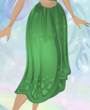 Grassblade Green Draping Daffodil Skirt