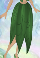 Long Grass Skirt Zucchini Green
