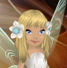Ivory White Snow Rose Barrettes with Frostbunny Blue Trim