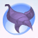 Wax Leaf Sash Lavendar Purple.Png