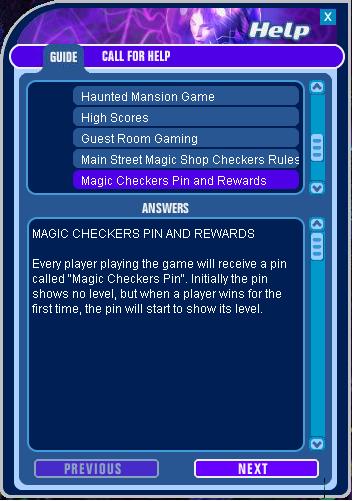Magic Checkers Pin and Rewards