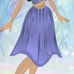 Breezy Blue Long Lily Skirt