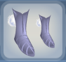 Splashy Blue Cottonpuff Short Boots.Png