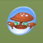 Toadstool Tableset Foxtail Orange
