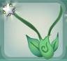 Clover Green Rose Bud Pendant.Png