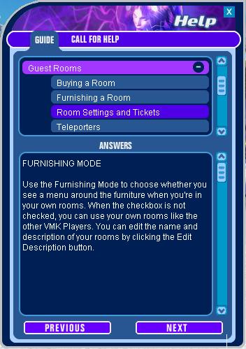 Room Settings and Tickets