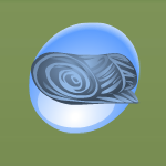 Raindrop Blue Leaf Blanket