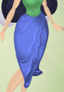 Bluebell Blue Lily Pad Bubble Skirt