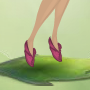 Raspberry Pink Petal Slippers