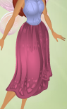 Watermelon Pink Draping Daffodil Skirt