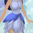 Bluebell Blue Oak Leaf Sash