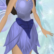 Blueberry Blue Single Leaf Sash