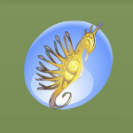 Studded Seahorse Comb