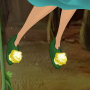 Zucchini Green Firefly Glow Toes Slippers