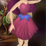 Bluebell Blue Twirly Leaf Belt