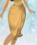 Squash Orange Lily Pad Bubble Skirt