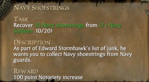 NAVY SHOESTRINGS
