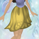 Corn Cob Yellow Sparkle Poppy Skirt