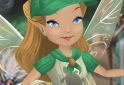 Walnut Tan Camp Pixie Dust Kerchief with Emerald Green Trim (Fairy)