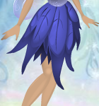 Feather Frill Skirt Bluejay Blue