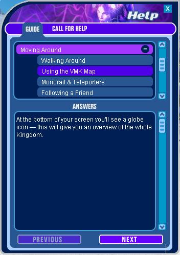 Using the VMK Map